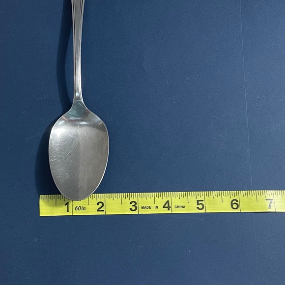 Vintage Oneida Flatware Lakewood Pattern Meat Fork Slotted Spoon Serving Spoon - Picture 9 of 9